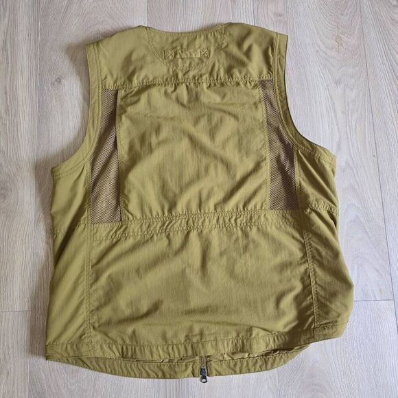 Duluth Trading Cargo Vest Mens Large Nylon Green Fishing Hunting Work Pockets Go - Picture 5 of 5